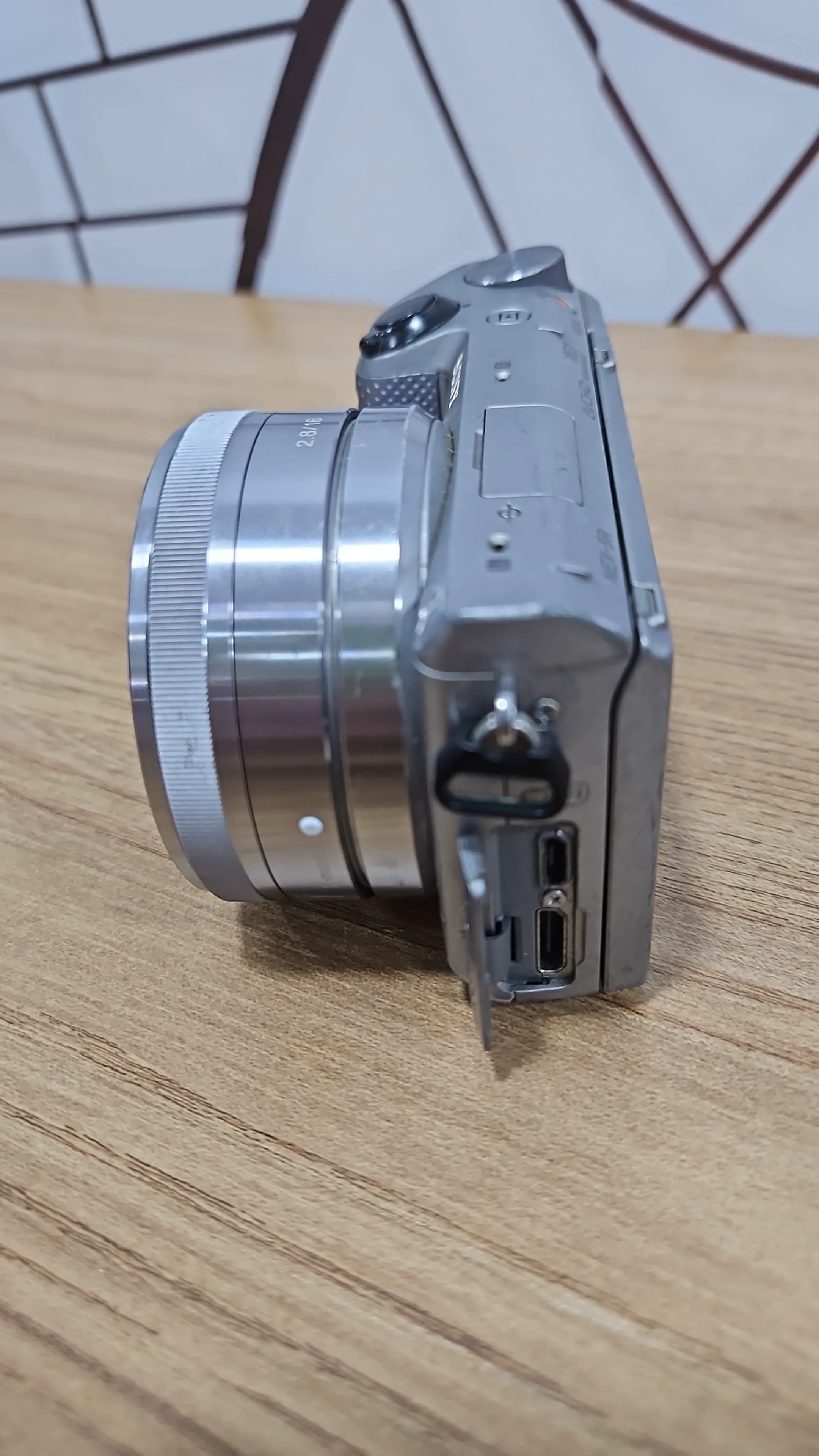 Detalhe de uso da Sony NEX-5R